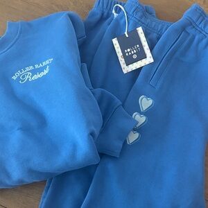 Roller Rabbit x Target Women Light Aqua Sweatpants Small NWT